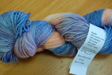 Seacoat Handpainted Yarns Panda Sock - Blueberr...