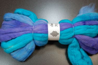 Sereknity 80% Merino 20% Tussah Silk Top Roving 4-oz - Blue Hawaii