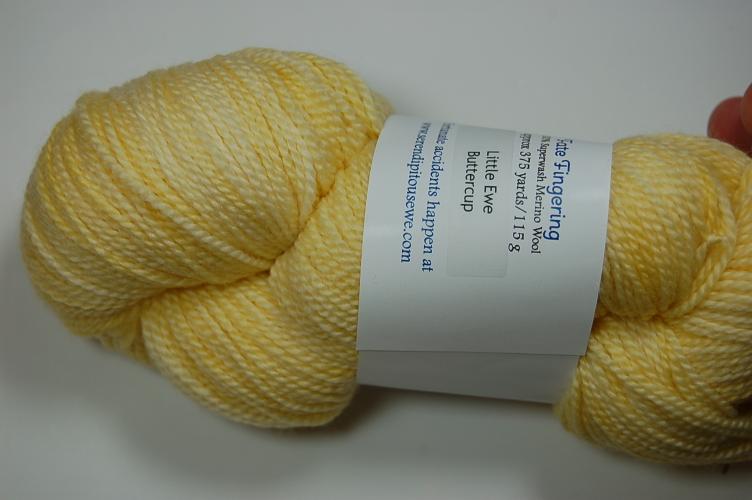 Serendipitous Ewe Fate Fingering Little Ewe Sock Yarn #201 Buttercup