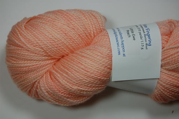 Serendipitous Ewe Fate Fingering Little Ewe Sock Yarn #206 Peach