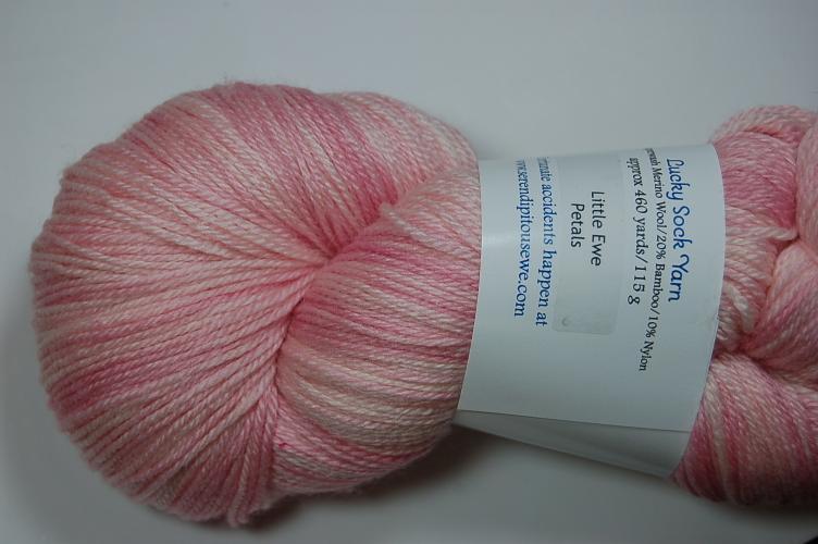 Serendipitous Ewe Lucky Sock Little Ewe Yarn #203 Petals