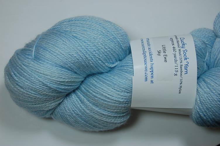Serendipitous Ewe Lucky Sock Little Ewe Yarn #207 Sky