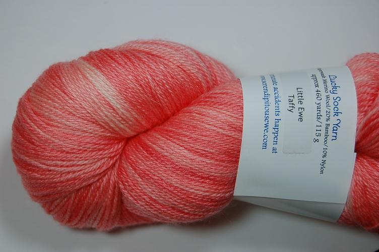 Serendipitous Ewe Lucky Sock Little Ewe Yarn #208 Taffy
