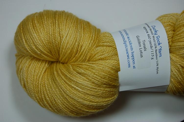 Serendipitous Ewe Lucky Sock Yarn #303 Golden Lotus