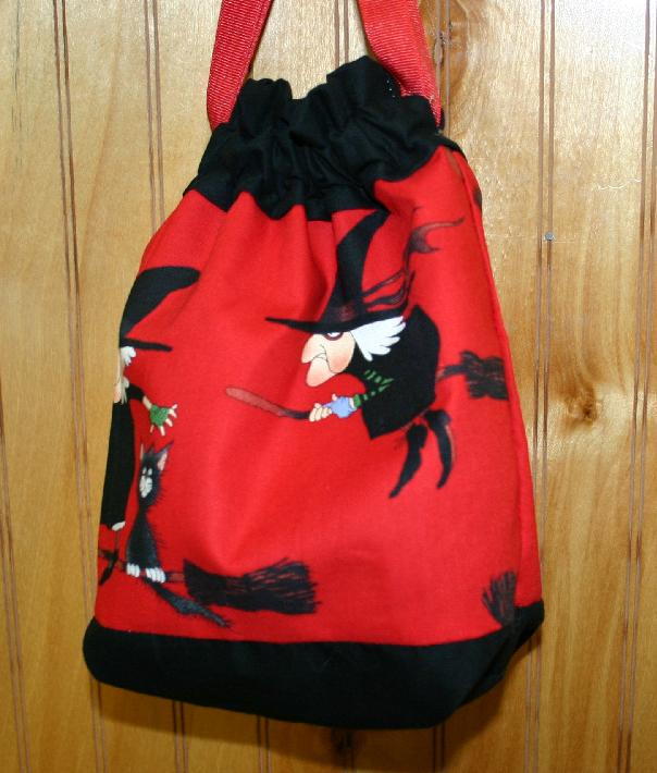 Cheeky Sock Bag - 114 Witches (Red)