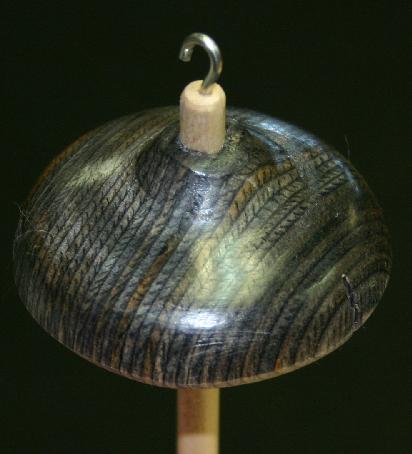 Heartwood Spindle - Laminated Hardwood Black Drop Spindle - 2.125 inch 0.9 oz