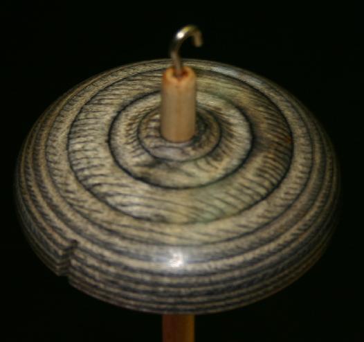 Heartwood Spindle - Laminated Hardwood Black Drop Spindle - 2 3/8 inch 0.8 oz