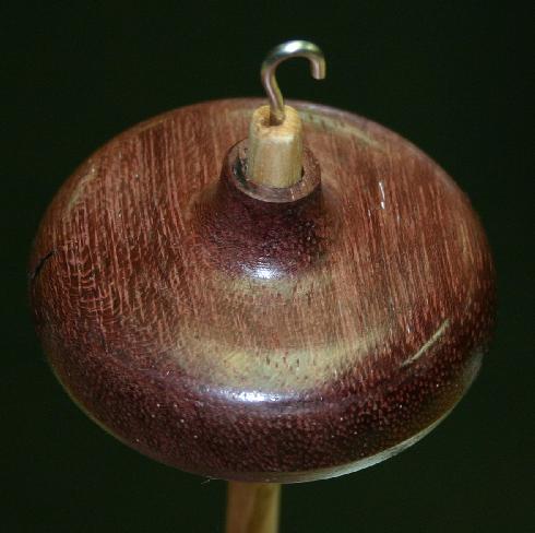 Heartwood Spindle - Purple Heart Drop Spindle - 2.25 inch 1.3 oz