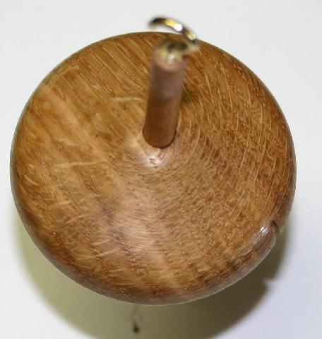 Heartwood Spindle - White Oak Dome Top Drop Spindle - 2.5 inch 1 oz