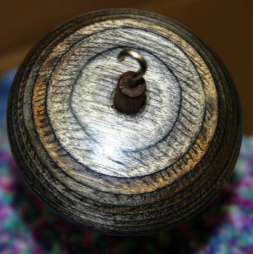 Heartwood Spindle - Laminated Black Hardwood Drop Spindle - 2.15 inch 0.7 oz