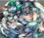 Spunky Eclectic Tussah Silk Roving - 4 ozs - Riverwalk Spunky Eclectic Tussah Silk Roving - 4 ozs - Riverwalk