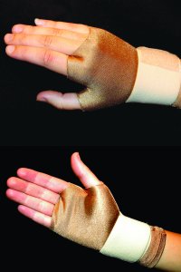 Thera-Glove Wrist Wrap Glove Large - Burgundy
