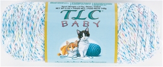 TLC Baby Yarn #8011 White Sparkle