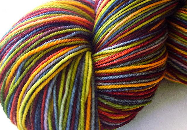 Madeline Tosh Hand-Dyed Sock Yarn Colorway #17 Fireside