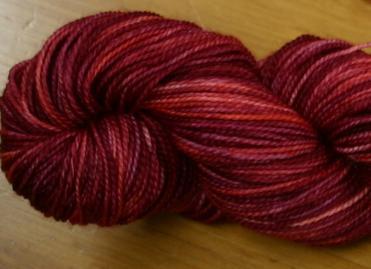 Madeline Tosh Hand-Dyed Sock Yarn Colorway #11 Vermillion