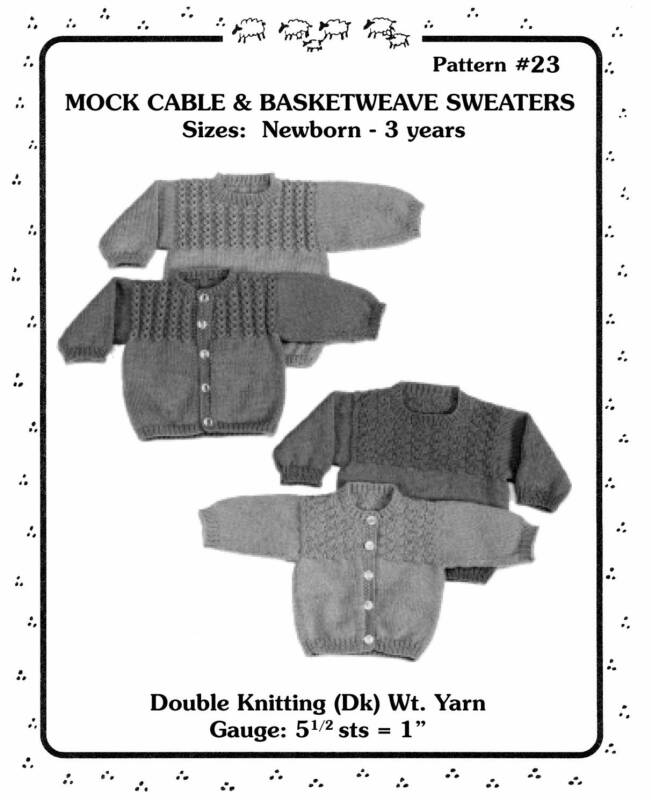 Yankee Knitters Mock Cable & Basketweave Sweaters - Sizes Newborn - 3 years Yankee Knitters Mock Cable & Basketweave Sweaters - Sizes Newborn - 3 years