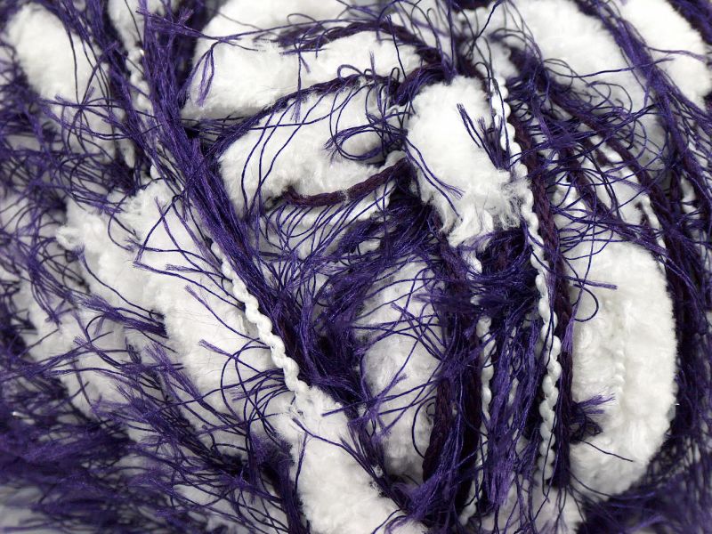 Acacia Yarns Caterpiller Eyelash Yarn in Colorway 001 Purple