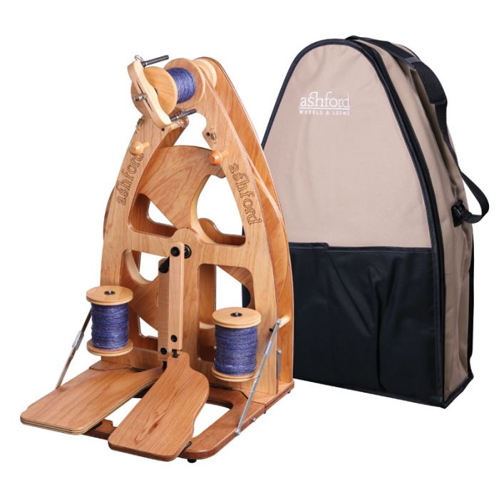 Ashford Joy Spinning Wheel 2 Double Treadle with Carry Bag - Ready to go