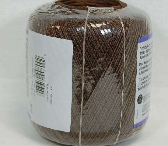 Aunt Lydias Size 10 Classic Crochet Thread 0131 Fudge Brown