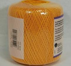 Aunt Lydias Size 10 Classic Crochet Thread 0421 Goldenrod