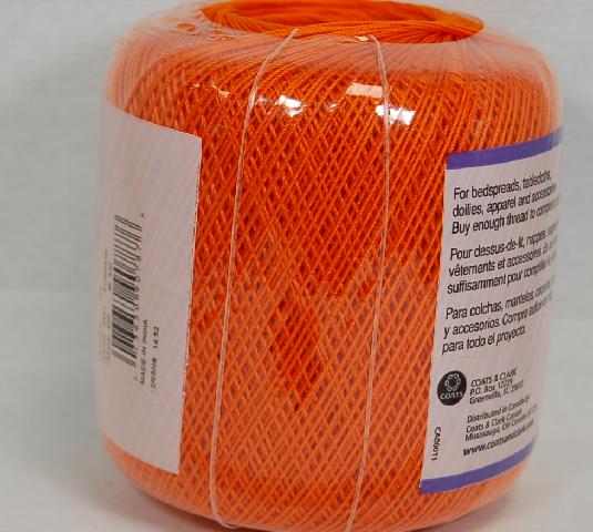 Aunt Lydias Size 10 Classic Crochet Thread 0431 Pumpkin