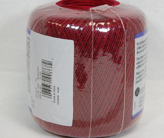 Aunt Lydias Size 10 Classic Crochet Thread 0492 Burgundy