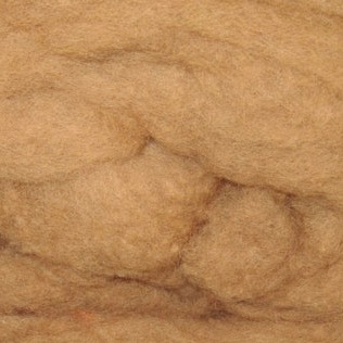 Bewitching Fibers Needle Felting Carded Wool - 1 ounce - Camel