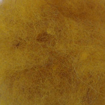 Bewitching Fibers Needle Felting Carded Wool - 1 ounce - Goldenrod