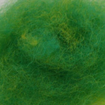 Bewitching Fibers Needle Felting Carded Wool - 8 ounce - Kiwi