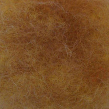 Bewitching Fibers Needle Felting Carded Wool - 1 ounce - Straw