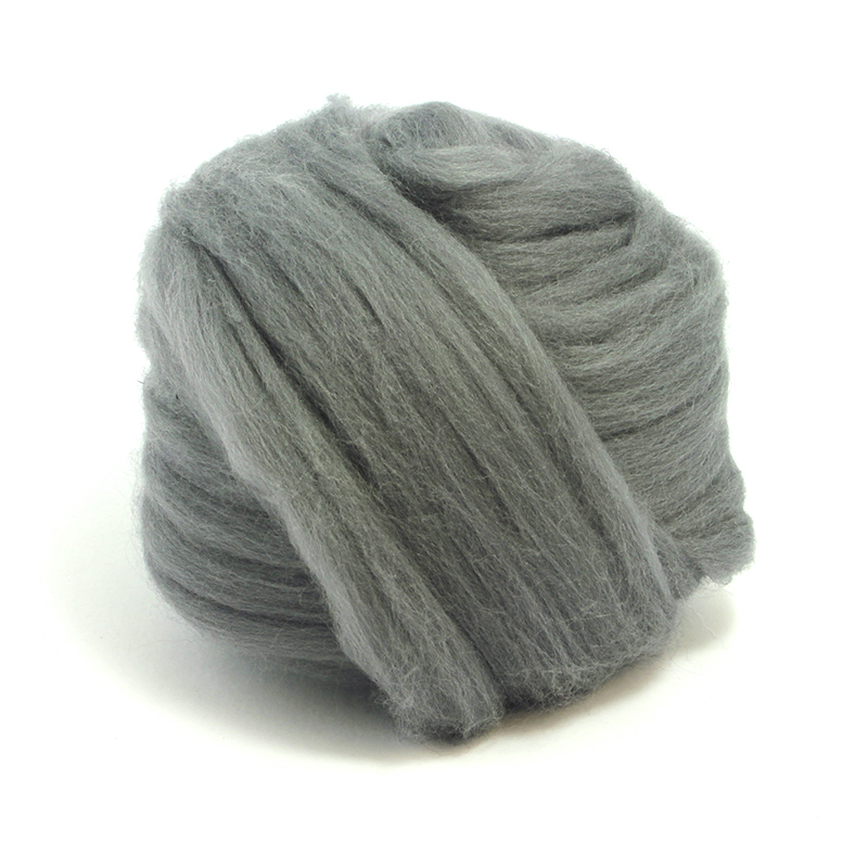 23 Micron Superfine Dyed Merino Combed Top ARM Knitting Yarn - 1 lb - Granite 303