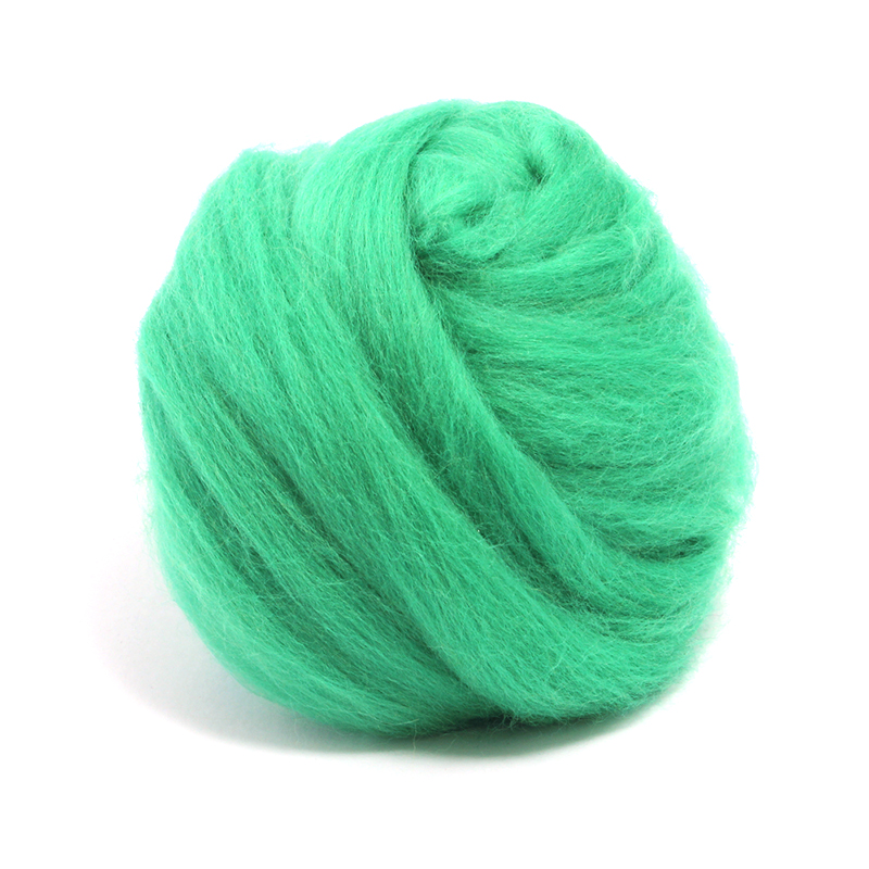 23 Micron Superfine Dyed Merino Combed Top ARM Knitting Yarn - 1 lb - Green 73