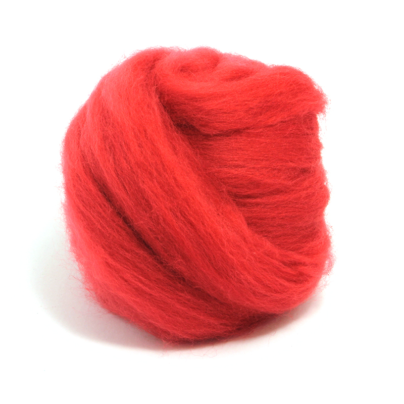 23 Micron Superfine Dyed Merino Combed Top ARM Knitting Yarn - 1 lb - Poppies 36