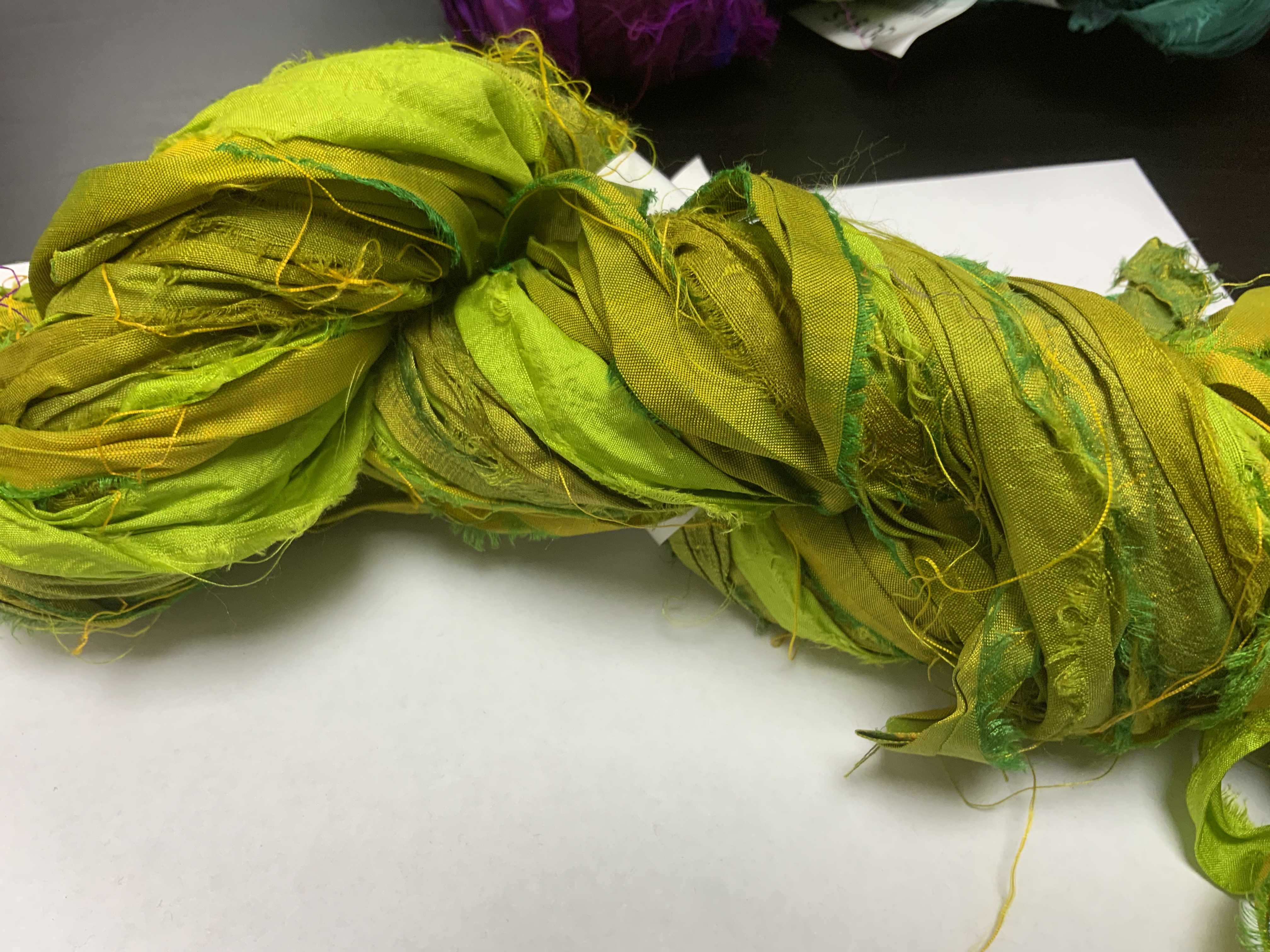 Bewitching Fibers Sari Silk Ribbon Yarn - 015
