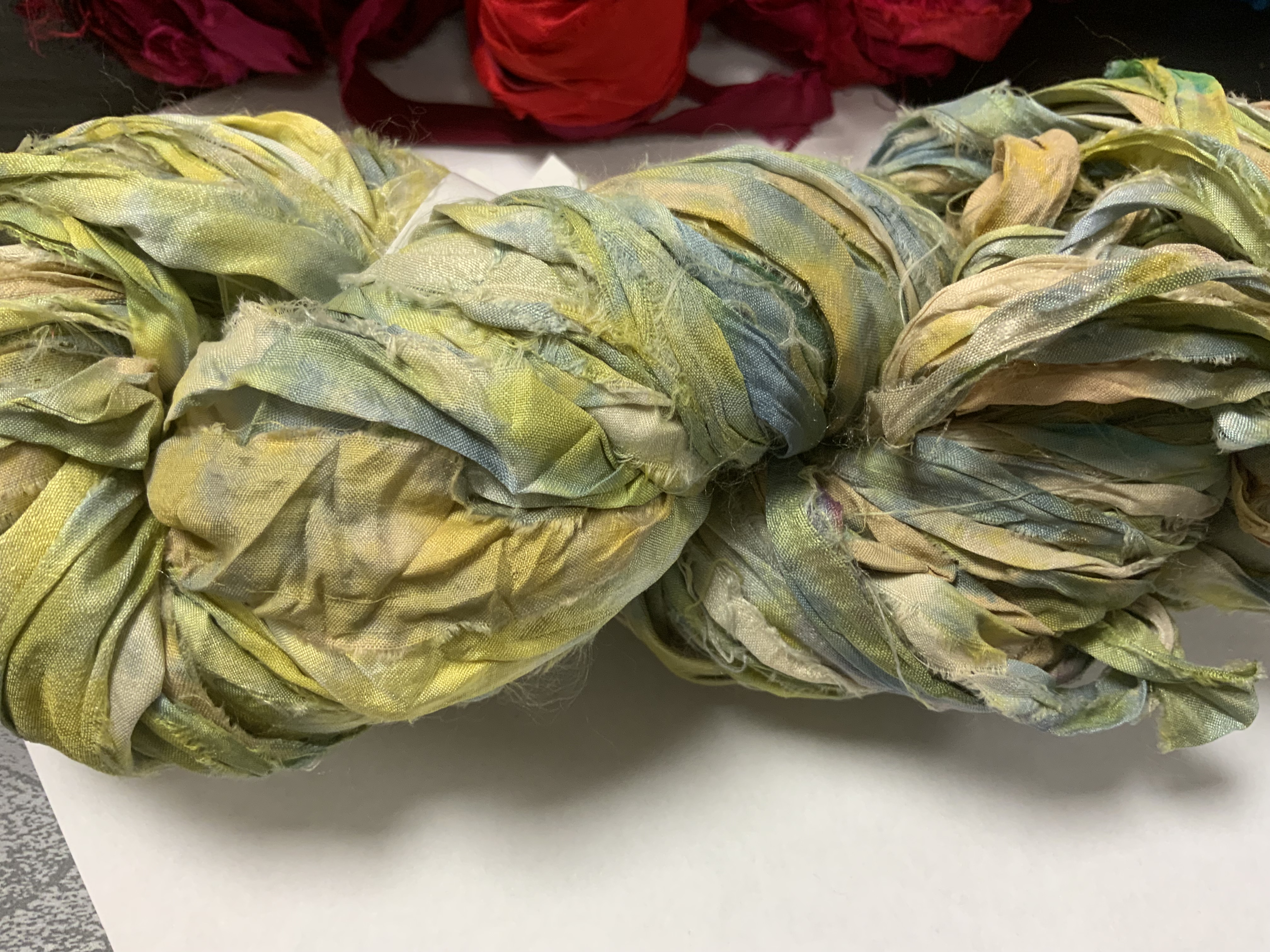 Bewitching Fibers Sari Silk Ribbon Yarn - 023