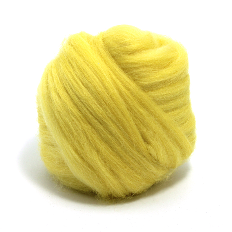 23 Micron Superfine Dyed Merino Combed Top ARM Knitting Yarn - 1 lb - Yellow 22