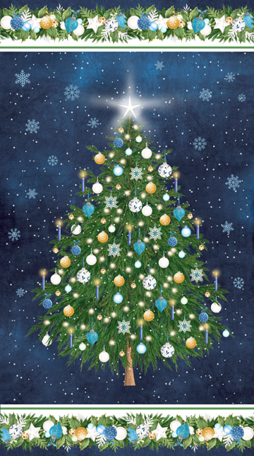 O Christmas Tree 24 Inch Panel by Northcott 22259-49