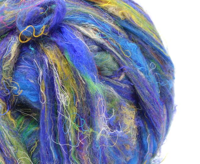 Sari Silk Blend Spinning Fiber - Sari Silk - 23