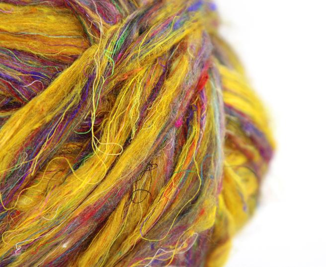 Sari Silk Blend Spinning Fiber - Sari Silk - 41