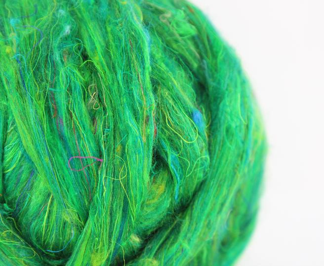 Sari Silk Blend Spinning Fiber - Sari Silk - 70