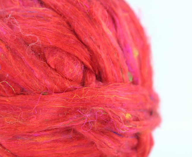 Sari Silk Blend Spinning Fiber - Sari Silk - 90