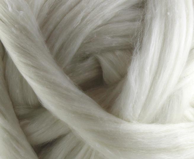 Tweed Blend Spinning Fiber - 33% Tweed, 33% Merino, 33% Bamboo - Ice