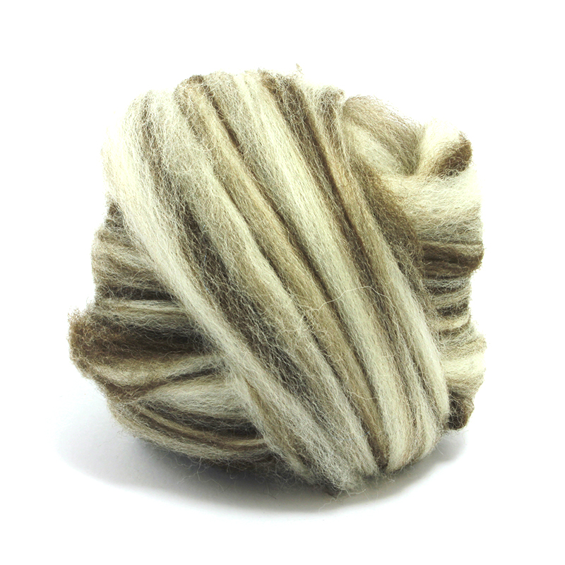 100% Blue Face Leicester Wool Natural Top Blend - 16 oz (454 g)