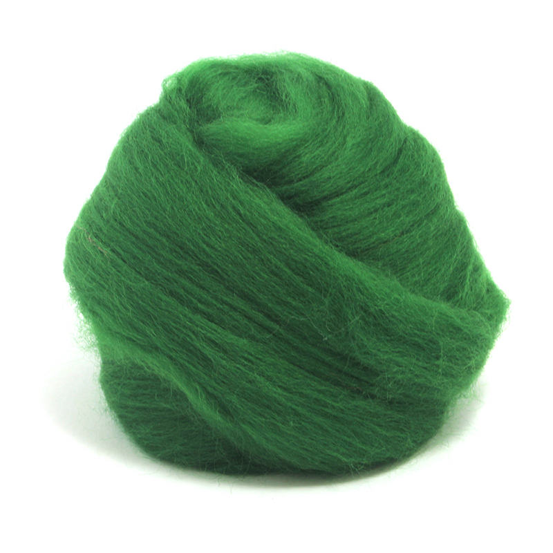 23 Micron Superfine Dyed Merino Combed Top - 115 g (4.0 oz) - Forest 13