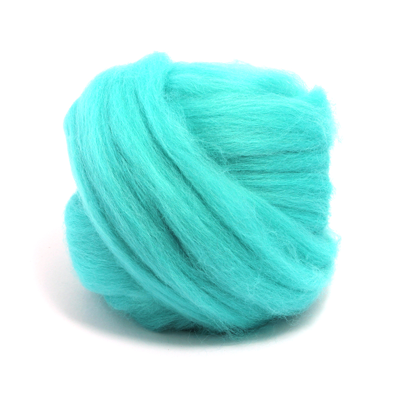 23 Micron Superfine Dyed Merino Combed Top - 115 g (4.0 oz) - Mint 53