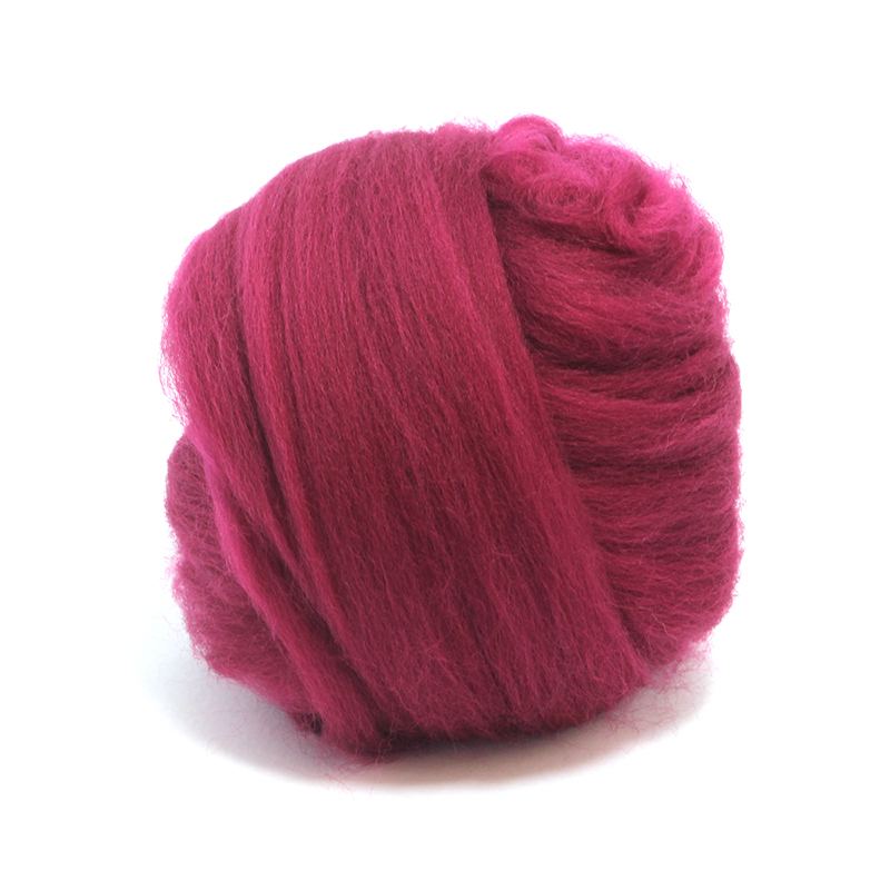 23 Micron Superfine Dyed Merino Combed Top - 115 g (4.0 oz) - Mulberry 66
