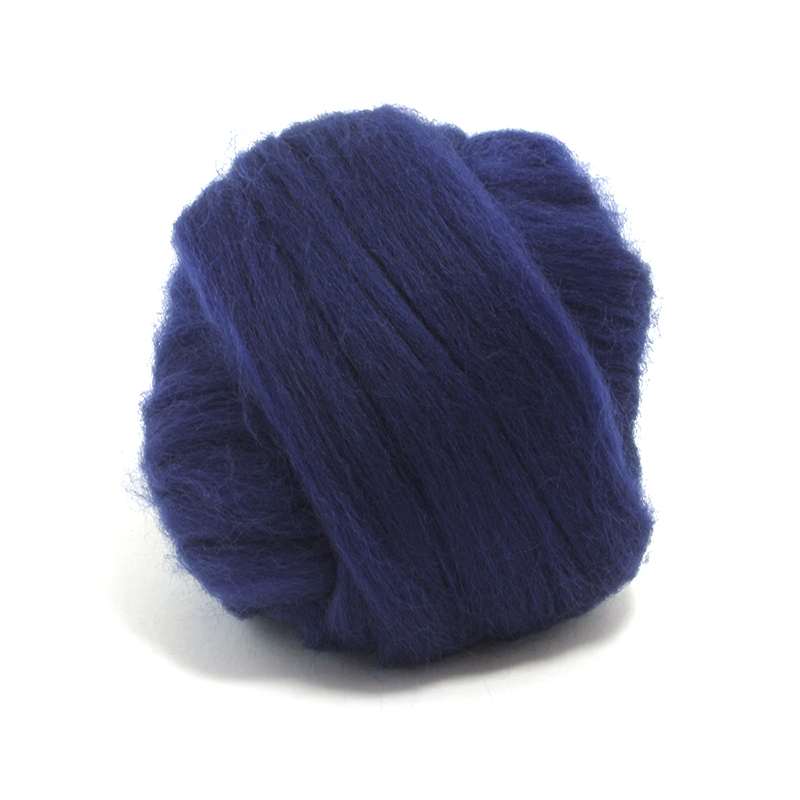 23 Micron Superfine Dyed Merino Combed Top - 115 g (4.0 oz) - Tanzanite 64