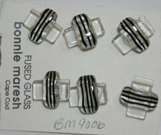 Bonnie Maresh Fused Glass Buttons - Large BM9006