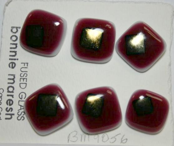 Bonnie Maresh Fused Glass Buttons - Large BM9056