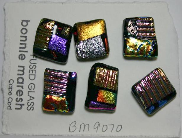 Bonnie Maresh Fused Glass Buttons - Large BM9070